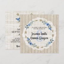 Floral Boho Arrows & Floral Wedding Invition