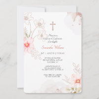 Invitación floral bonita