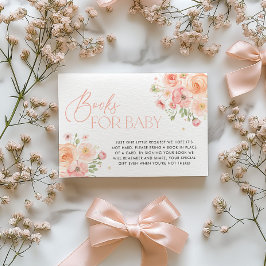 Invitación Floral Books for Baby Shower Card