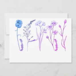 Invitación Floral Botánico para Bodas, Fiestas y Eventos