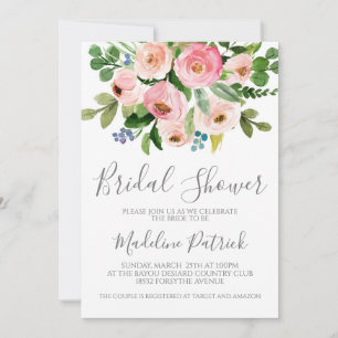 Invitación Floral Bouquet Bridal Shower