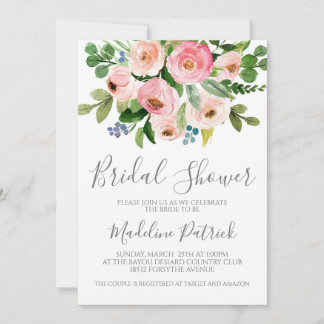 Invitación Floral Bouquet Bridal Shower