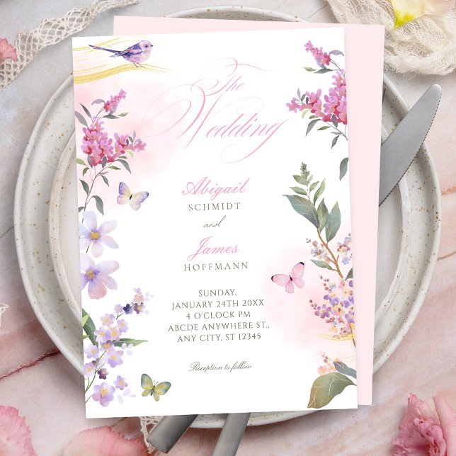 Invitación Floral branch wedding  (Subido por el creador)