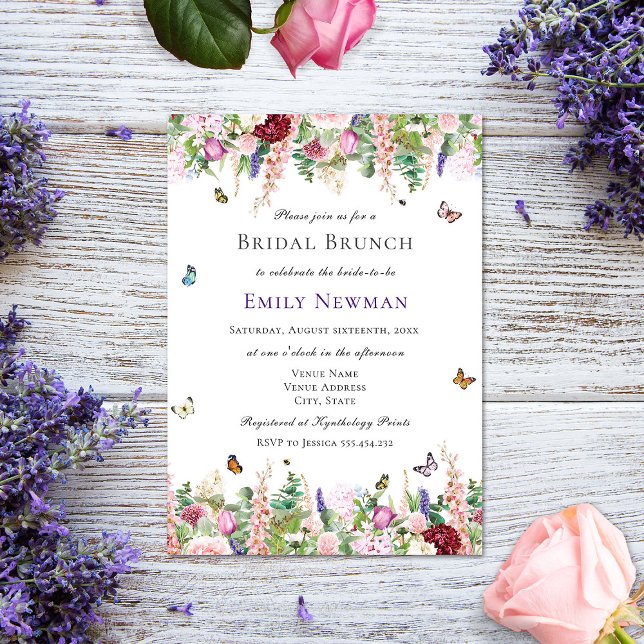 Invitación Floral Bridal Brunch (Subido por el creador)
