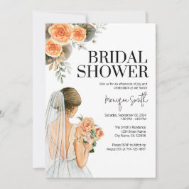 Invitación Floral Bridal Shower Invitation Template