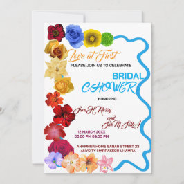 Invitación Floral Bridal Shower Invitation, Wildflower Bridal