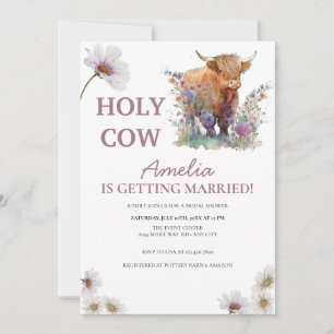 Invitación Floral Bridal Shower Vaca Santa Invitati occid