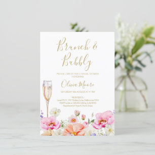 Invitación Floral Bright Spring Bridal Brunch Bridal Bridal S