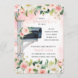 Invitación Floral Buzón De Correo Británico Ducha De Novias P