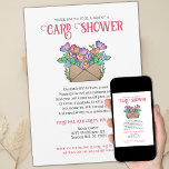 Invitación Floral Card Shower por correo Cumpleaños<br><div class="desc">Estas fantásticas duchas ilustradas con invitaciones por correo pueden ser personalizadas con sus propios detalles de eventos. Ya sea un 40, 50, 60, u otro cumpleaños importante, estas invitaciones de ducha de tarjetas son la manera perfecta de pedir a amigos y familia que celebren desde lejos. Un poema dulce y...</div>