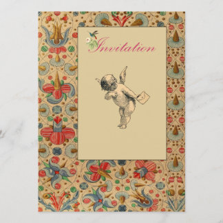 Invitación Floral Cherub Invita
