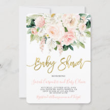 Invitación floral Chica Anthurium Baby Shower