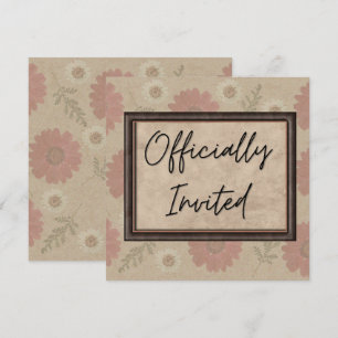 Invitación floral clásica