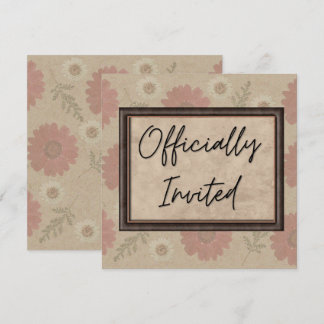 Invitación floral clásica