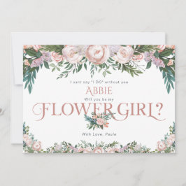 Invitación Floral de color de agua delgada