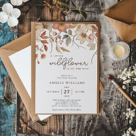 Invitación Floral de flores silvestres de Boho en el camino a