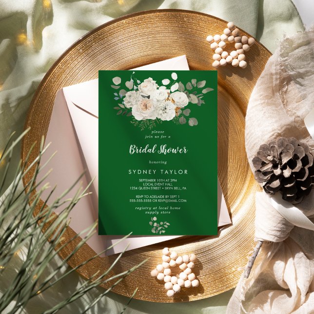 Invitación Floral de invierno|Invitación a ducha de novia ver (Subido por el creador)