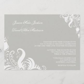 Invitación floral de la boda del acento de la nube