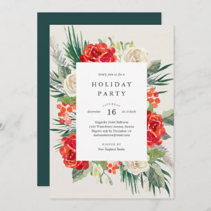 Invitación floral de la celebración de días