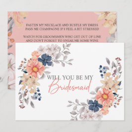 Invitación Floral de la Marina de Coral de Primavera Serás Mi