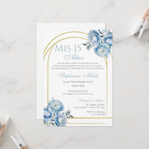Invitación floral de la Marina Española de Quincea