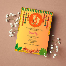 Invitación floral de Laxmi Puja Shree