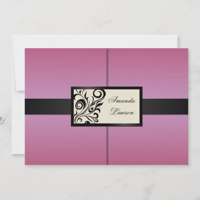 Invitación floral de los remolinos (Anverso)