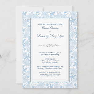 Invitación floral de lujo de la gran inauguración