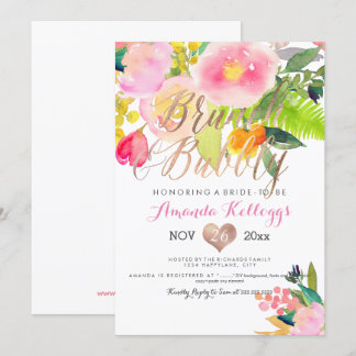 Invitación Floral de primavera y brunch de pixDezines