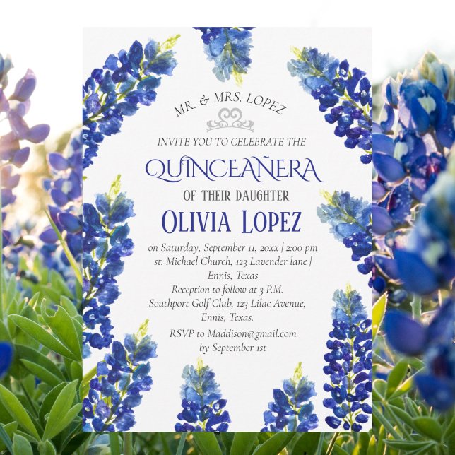 Invitación Floral de Quinceañera 15 cumpleaños (Subido por el creador)