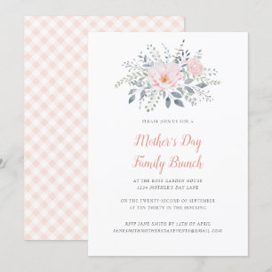 Invitación Floral de Rubor en el Día de la Madre