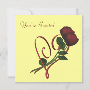 Invitación floral del cuadrado elegante del