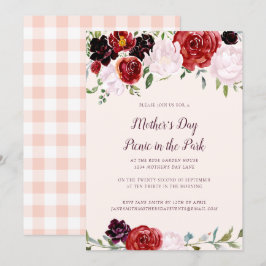 Invitación Floral del día de la madre