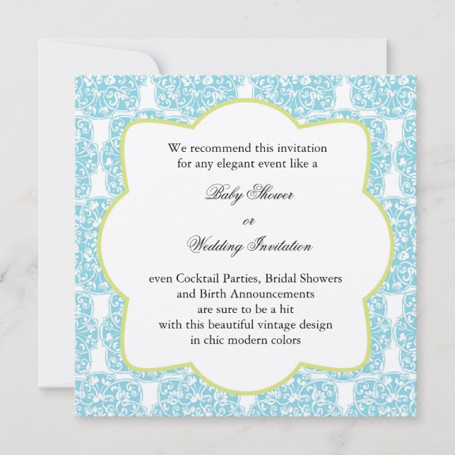Invitación floral del medallón de la vid (Anverso)