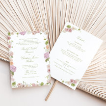 Floral Elegance Pink Green All in one Wedding