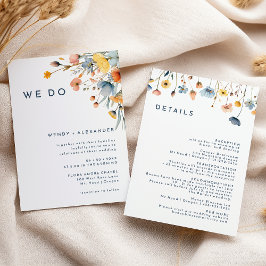Invitación Floral elegante audaz hacemos detalles Bodas y