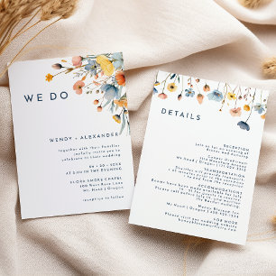 Invitación Floral elegante audaz hacemos detalles Bodas y
