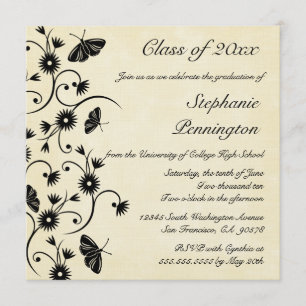 Invitación floral elegante de la fiesta de
