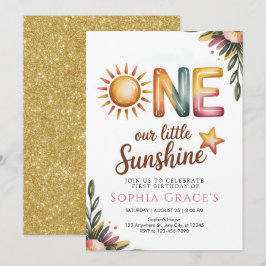 Invitación floral elegante de princesa