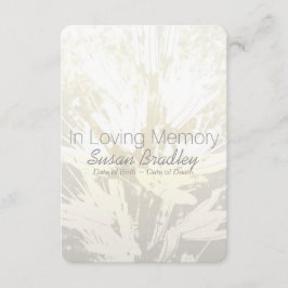 Invitación Floral elegante en ceremonia conmemorativa