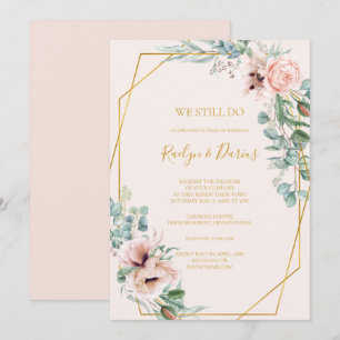 Invitación Floral elegante   Pastel Que Aún Vemos Renovación