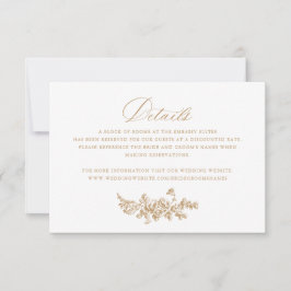 Invitación Floral Elegante Rosas Franceses Detalle de Bodas V