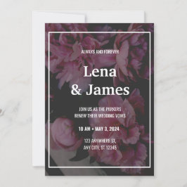 Invitación Floral elegante y eterna