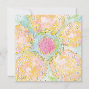 Invitación floral Eos Pastel