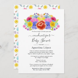 Invitación Floral Española Fiesta Floral Drive By Shower