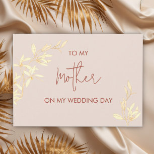 Invitación Floral eterna a mi madre en el día de mi boda