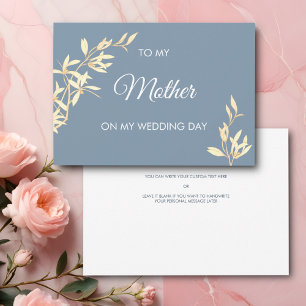Invitación Floral eterna a mi madre en el día de mi boda