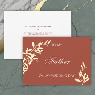 Invitación Floral eterna a mi padre en el día de mi boda