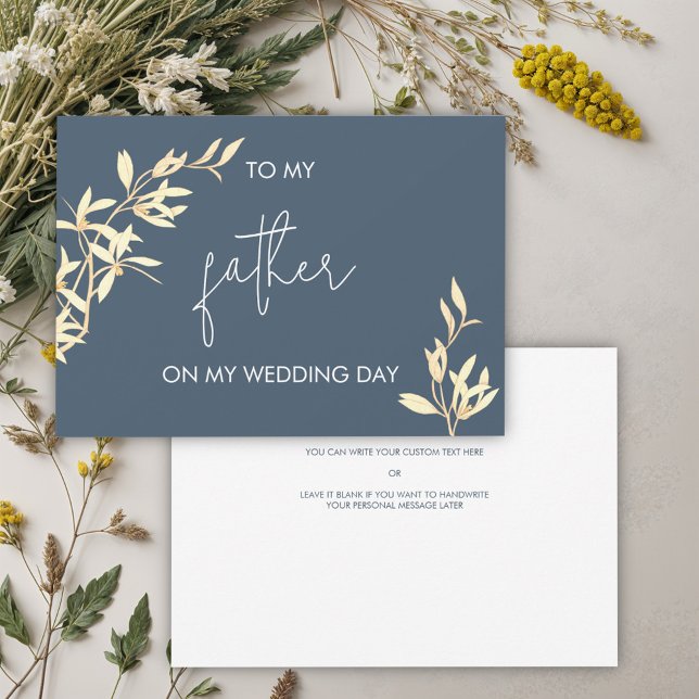 Invitación Floral eterna a mi padre en el día de mi boda (Subido por el creador)