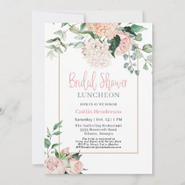 Invitación Floral Eucalyptus Bridal Shower Luncheon